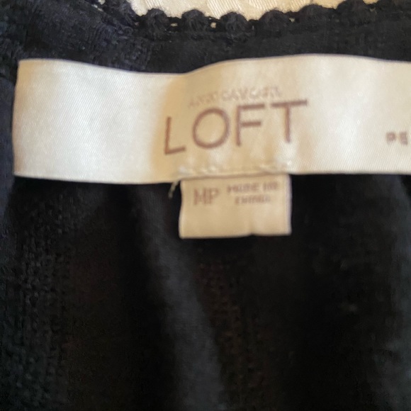 LOFT Black Top with Button Detail - Picture 3 of 5